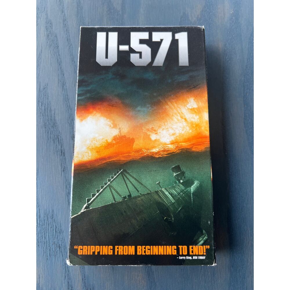 U-571 Matthew McConaughey War Action Movie Vintage 2000 VHS Tape Pre-Loved